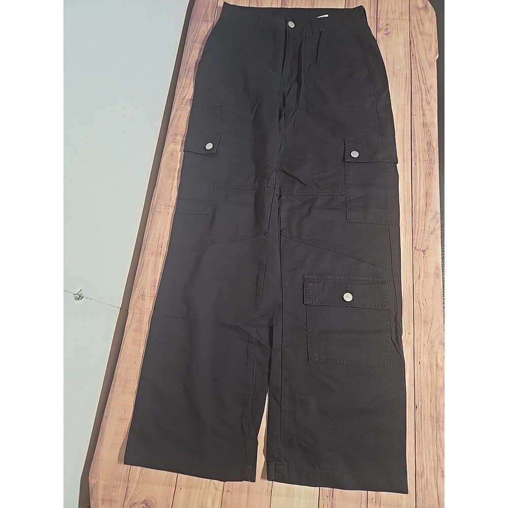Pantalon Negro De Mujer De Cintura Talla 27,  100% Algodon